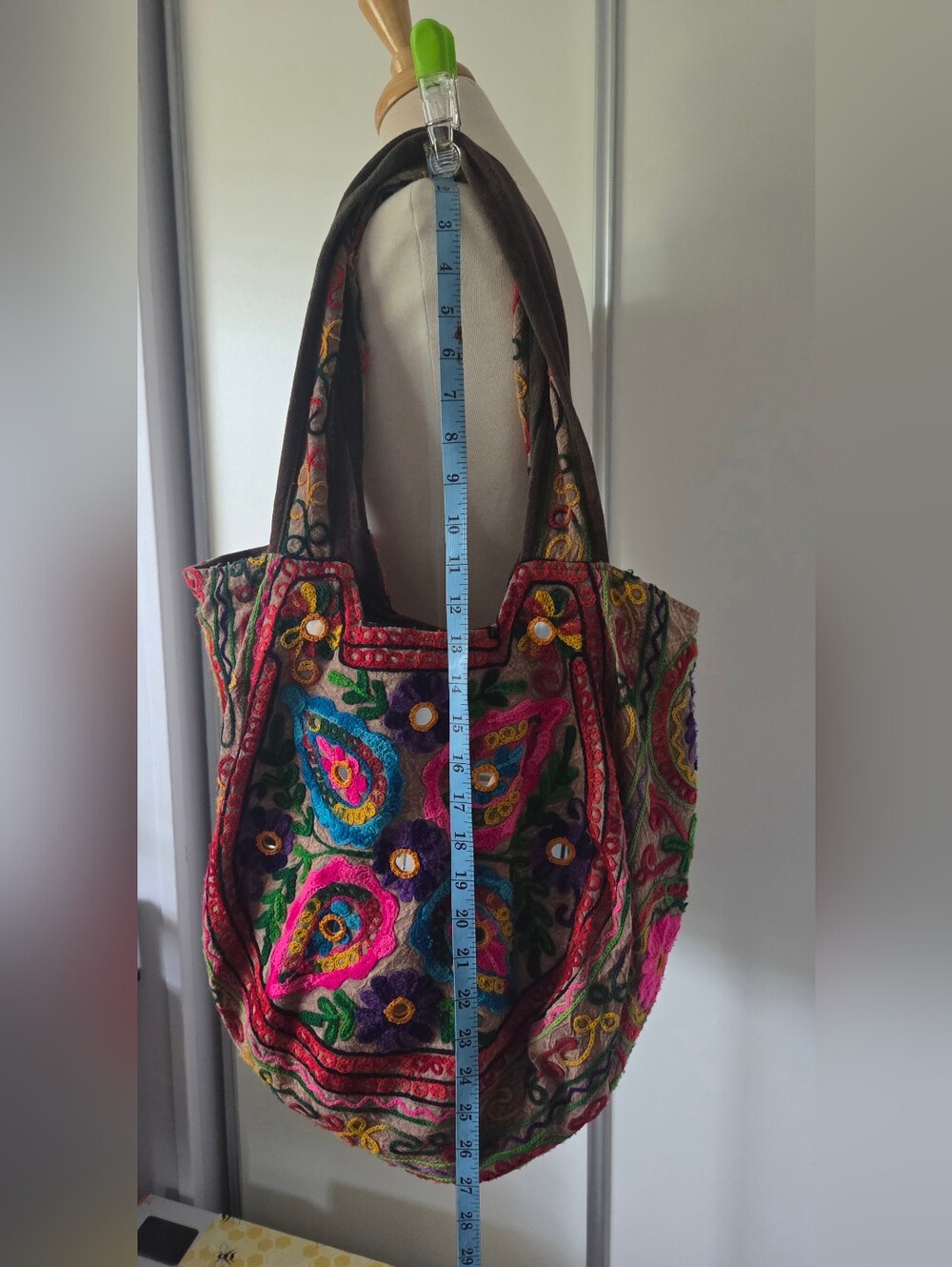 Colorful Embroidered Women's Bag Tribe Azure Fair Trade